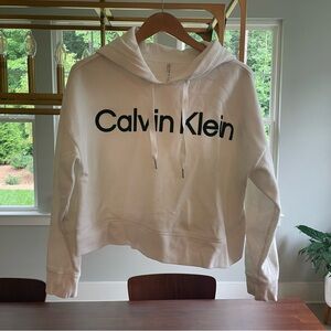 Calvin Klein Performance Logo Hoodie Cropped Large